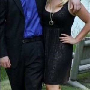 Black Express Knee Length Dress